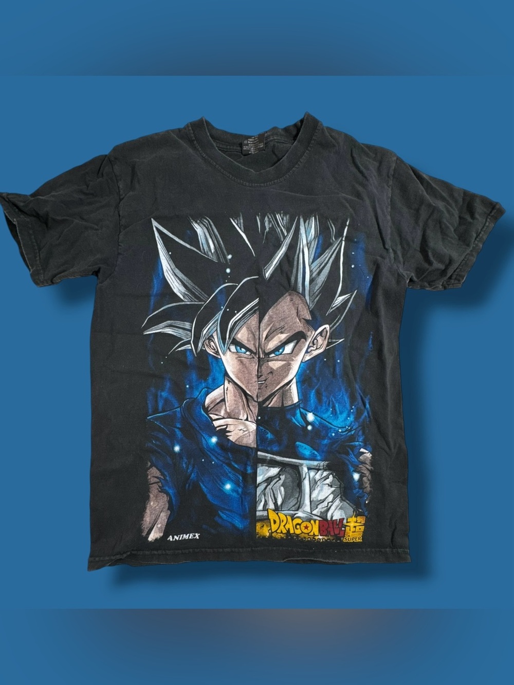 Vtg Animex Dragon Ball Z Cell Goku Anime Black T Shirt Size M Double Sided Tee